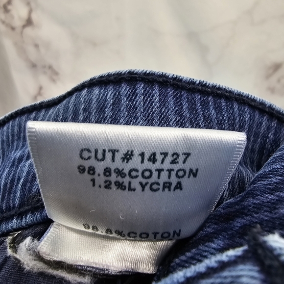 J Brand Jeans Womens 30 Skinny Striped Dark Wash Mid Rise Ruby Breaker - Picture 11 of 13